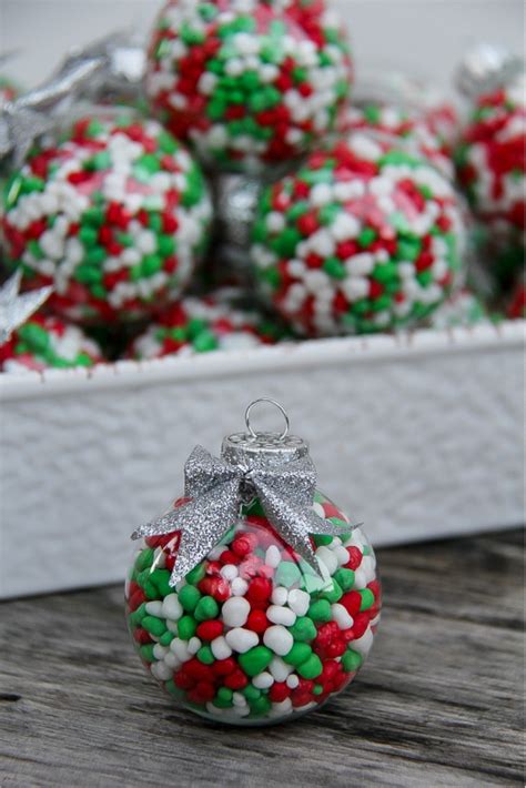 How To Make Christmas Candy Filled Ornaments Christmas Favors