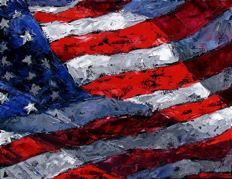 Debra Hurd Original Paintings And Jazz Art United States Flag Art