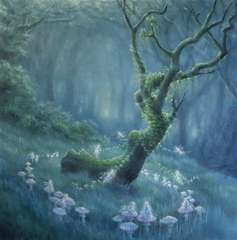 Forest Fairy Fairy Land Fairy Tales Magic Forest Fairy Paintings