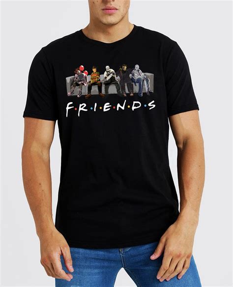 Womens Horror Characters Friends Tv Show T Shirt Hoodie Tank Top Quotes