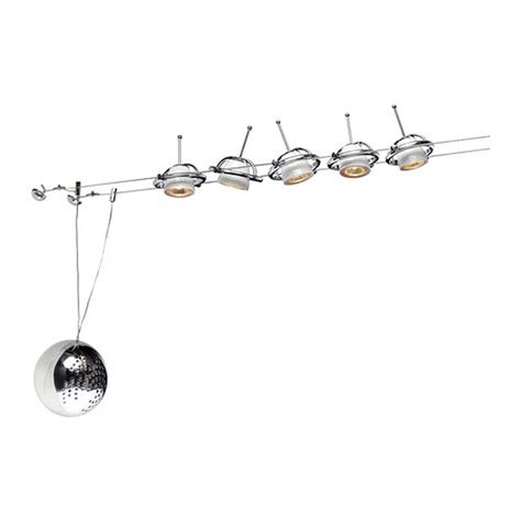 Let your ceiling light be a bright spot in your home. IKEA TERMOSFAR Low Voltage Wire Cable TRACK LIGHT Spot ...