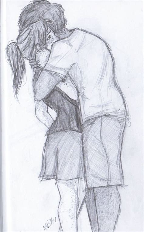 40 Romantic Couple Hugging Drawings And Sketches Cute Couple Drawings
