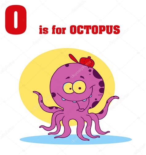 Funny Cartoons Alphabet With Text O Stock Illustration By ©hittoon 2610107