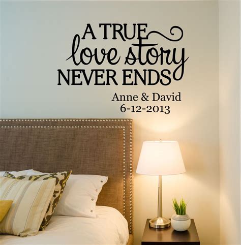 A True Love Story Never Ends Personalized Custom Name Established Date