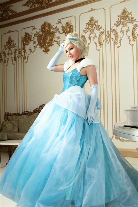 cinderella princess blue dress cosplay adult dress princess etsy