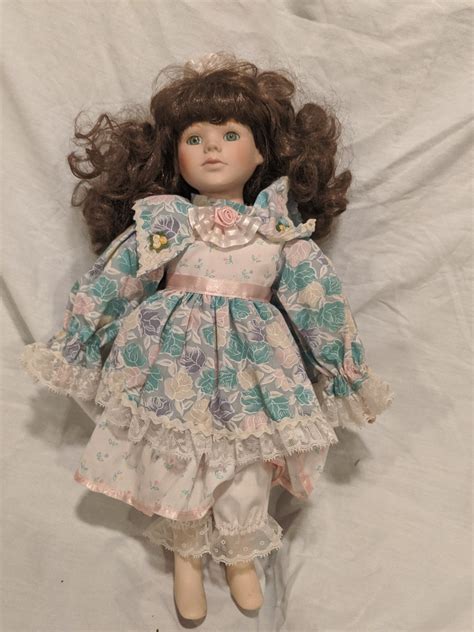 Pastel Flower Dress Porcelain Doll Etsy