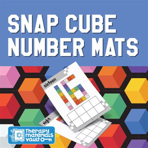 Snap Cube Number Mats Tmv