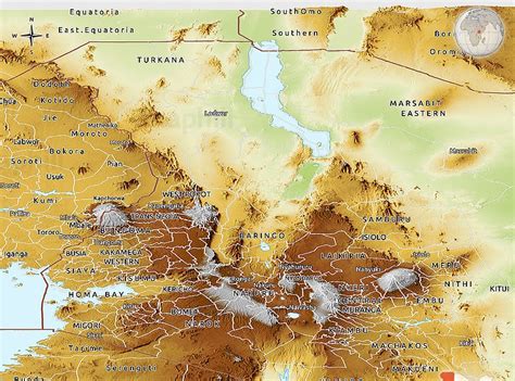 Africa is slowly pushed and pulled apart along a large rift, as also recently opened fissures can testify. Great Rift Valley On Map - Map of East Africa's Great Rift ...