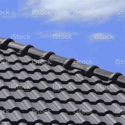 Black Tiles Roof Stock Photo Download Image Now Architecture