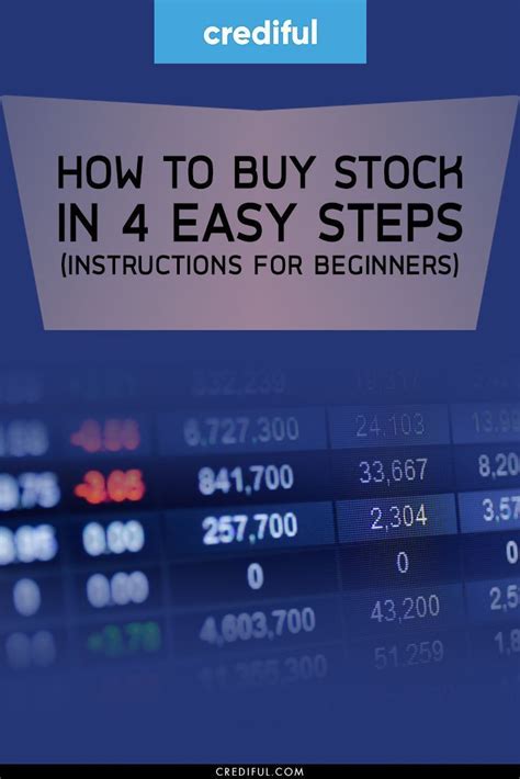 How To Buy Stock In 4 Easy Steps Instructions For Beginners Finance