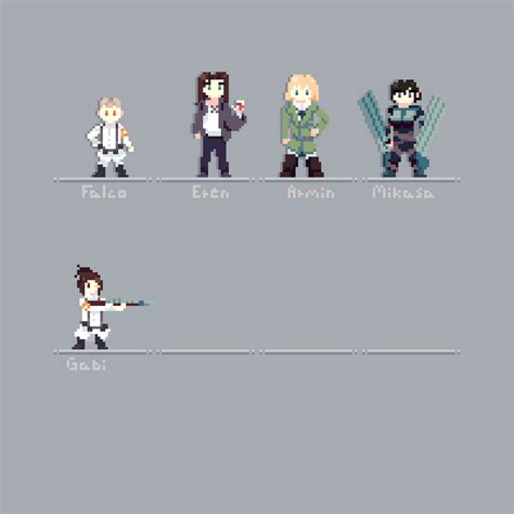 Wip Making Character Sprites From Attack On Titan Candc Appreciated