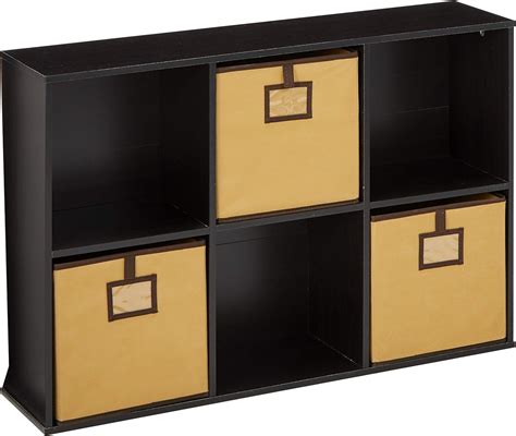 Furinno 6 Cube Bookcase Storage Organizer Espresso Home