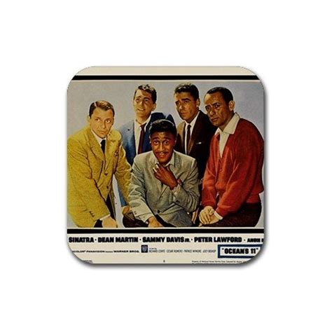 Rat Pack Oceans 11 Rubber Square Coaster Set 4 Pack Great Gift Idea