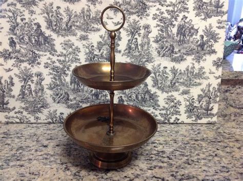 Metal Two Tiered Cake Stand Etsy Tiered Cake Stand Cake Stand Tiered