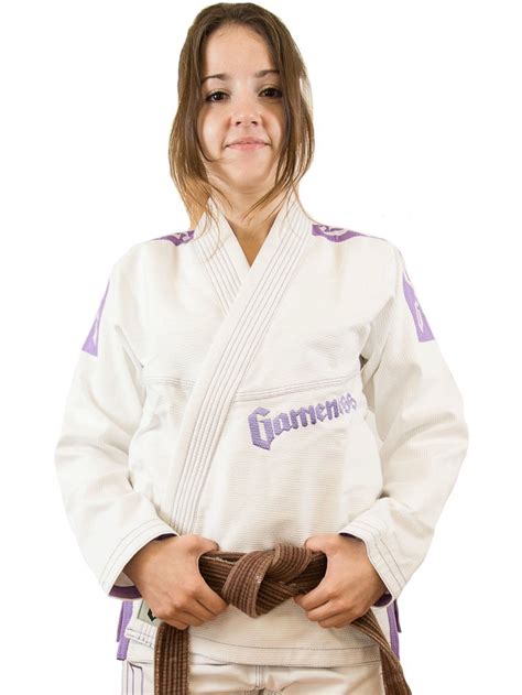 Buy Gameness Female Pearl Bjj Gi White Violet Brazilian Jiu Jitsu Kimono Uniform Sold By