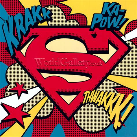 Superman Pop Art Shield Art Print By Dc Comics Uk