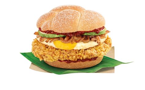 Mcdonald's malaysia's version of nasi lemak burger consists of a juicy coconut flavoured chicken thigh patty coated with a cornflake crunch, and topped. McDonald's Singapore to launch "Nasi Lemak" Burger ...