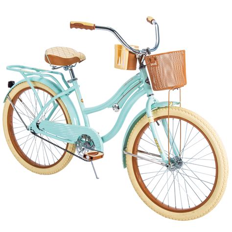 Looking for a practical dog basket for your pet pooch that attaches to the rear of your bike? Huffy 24" Nel Lusso Girls' Cruiser Bike, Mint Green ...