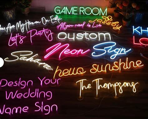 Custom Neon Sign Neon Sign Wedding Neon Sign Led Neon Sign Name