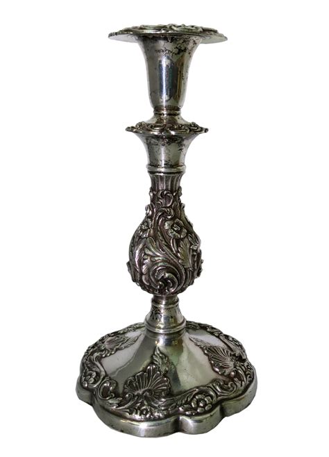 Antique Sterling Silver Candlestick Modernism