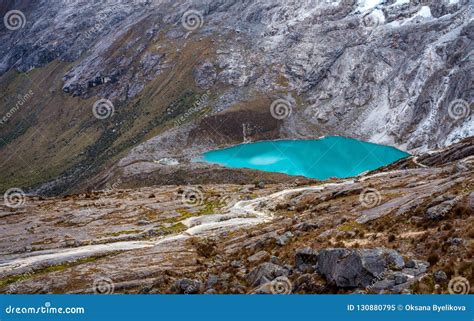 Landscape Of Santa Cruz Trek Cordillera Blanca Peru Stock Image