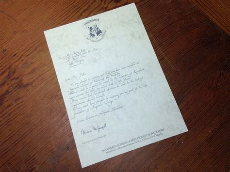 10 Digits The Perfect Hogwarts Acceptance Letter