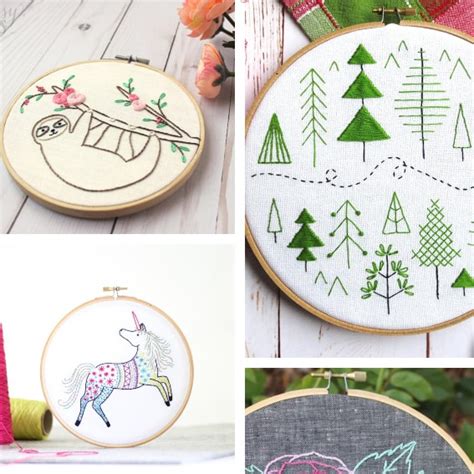 If you're new to embroidery it can be hard to know where to start. 20+ Beginner Embroidery Patterns - Cutesy Crafts