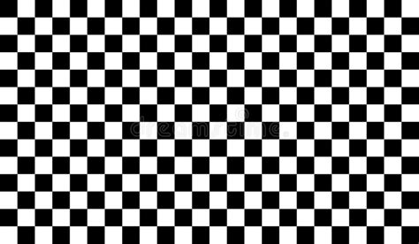 Black And White Checkered Background Stock Illustration Illustration