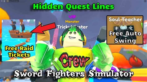 Hidden Quests Sword Fighters Simulator Youtube