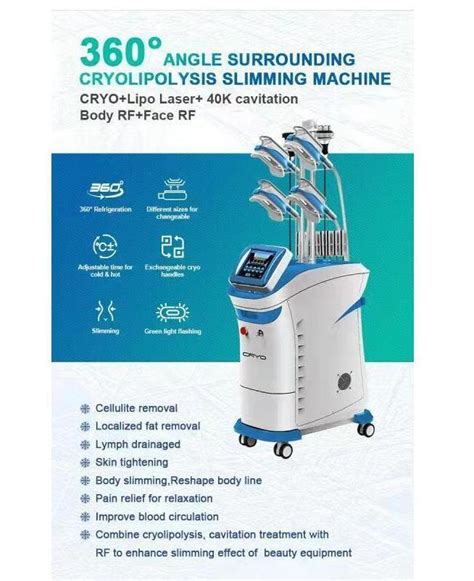 Super Slimming Body Cryo Machine With 9 In 1 Features Cryolipolysis