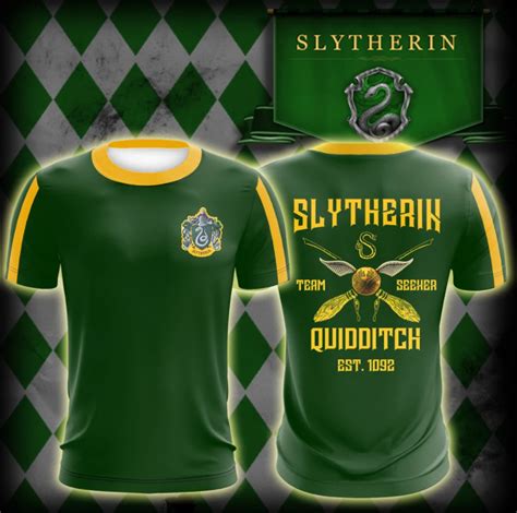 Slytherin Quidditch Team Harry Potter 3d Tshirt Chm Teexfactory