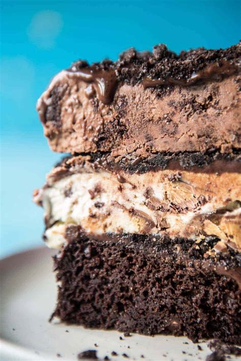 Triple Layer Chocolate Fudge Ice Cream Cake Half Baked Harvest