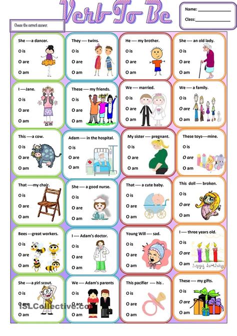 Verb To Be Aulas De Inglês Para Crianças Atividades Em Inglês Para