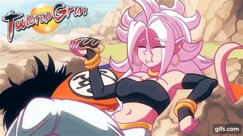 Android 21 Eating An Eclair
