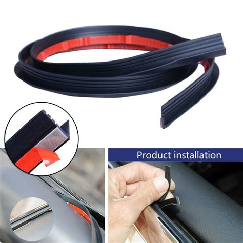 Niileel Car Side Window Trim Moulding Rubber Weatherstrip Abnormal