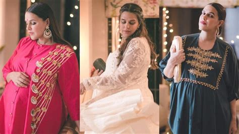 neha dhupia slays pregnancy fashion in gorgeous ethnic outfits indiatoday