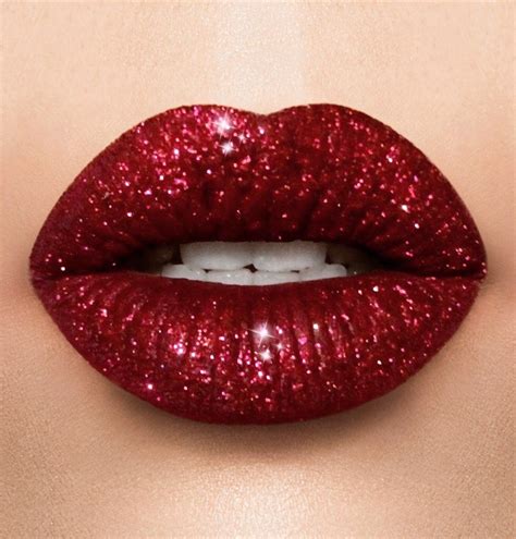 Holiday Red Glitter Lipstick Collection In 2020 Glitter Lipstick Lip