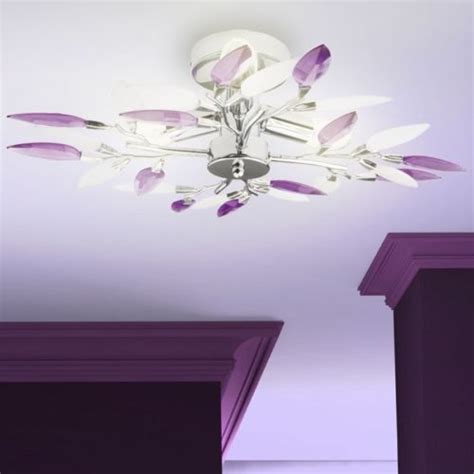 Shop ceiling fans online or locate a dealer near you! 9W-LED-Ceiling-Lamp-Design-Lamps-Purple-Leaves-chrome ...