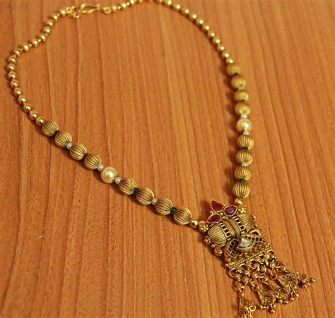Gold Pearl Necklace Sets Sanvi Jewels Pvt Ltd 2804220