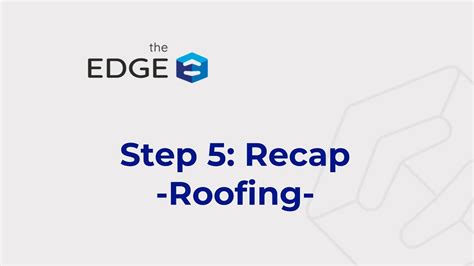 How To The Edge Version 12 Six Steps To A Roofing Estimate Step 5