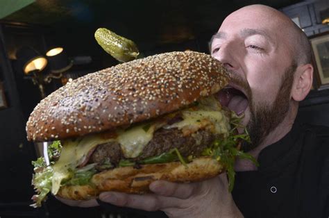 Giant Burger Challenge Floors Hungry Diners In Brighton Daily Star