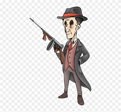That cartoon gangster deserves more than 15 likes. Cartoon Gun Clipart - Gangster Shooting Tommy Gun Painting - Png Download (#1255891) - PikPng