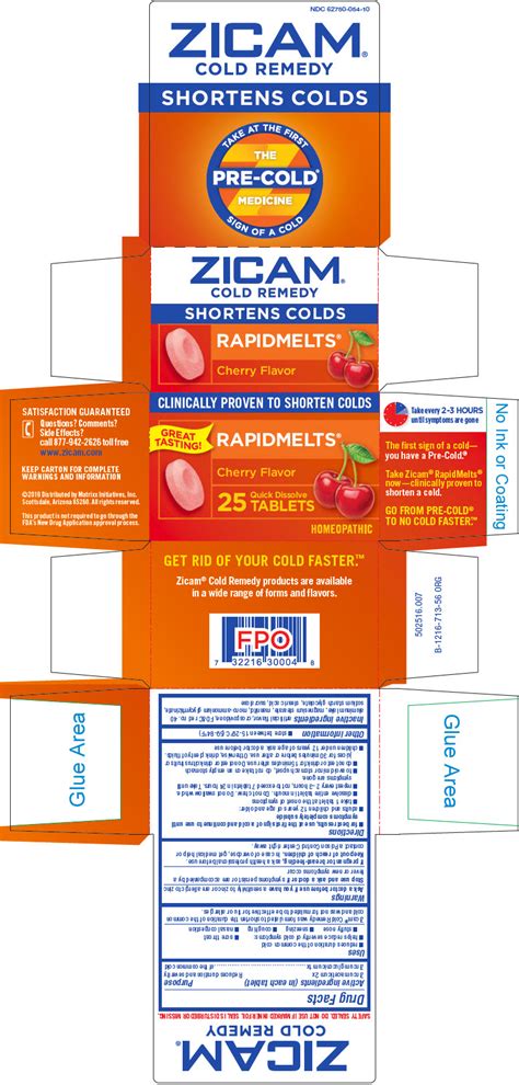 Zicam Cold Remedy Rapidmelts Zinc Acetate Anhydrous And Zinc Gluconate Tablet