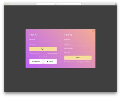 Best Bootstrap Modals Template Examples Colorlib