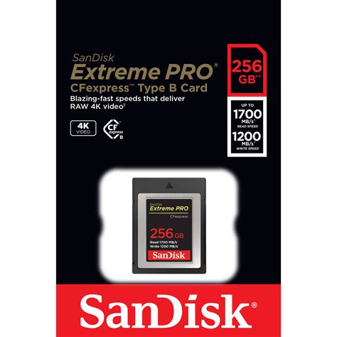 Sandisk 256gb Extreme Pro Cfexpress Card Type B Ace Photo