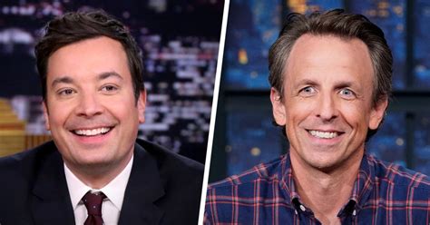 jimmy fallon seth meyers stephen colbert and jimmy kimmel announce late night returns after
