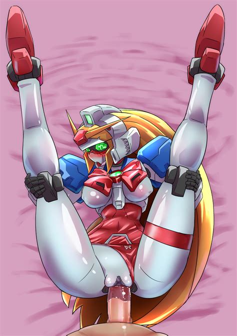 Rule 34 Breasts Censored G Gundam Gundam Legs Up Lying