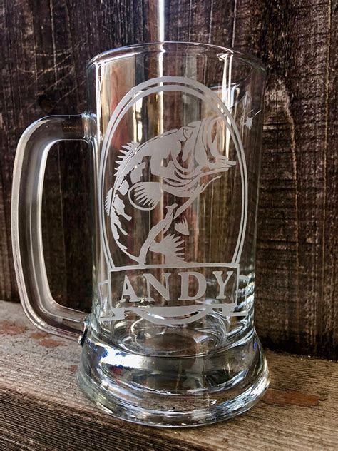 Etched Beer Mug Personalized Beer Mug Personalized Glasses Etsy In