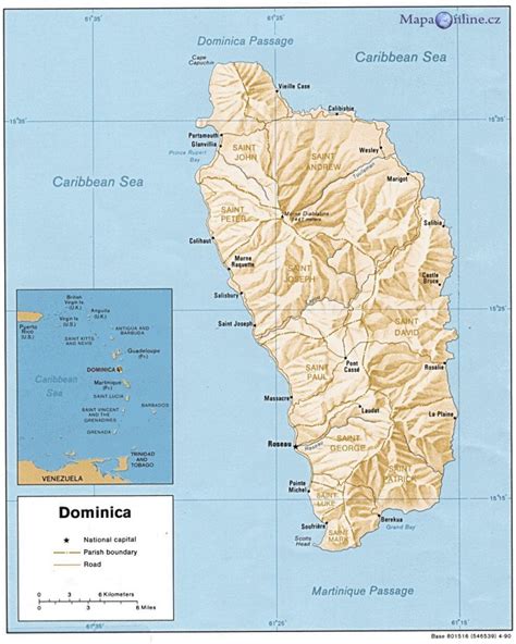 Mapa Dominiky MapaOnline Cz