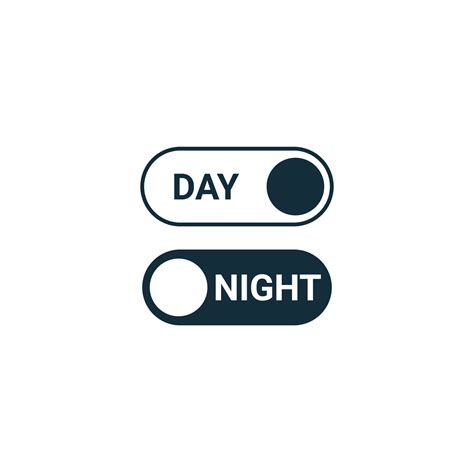 Day To Night Switch Icons Time Of Day Change Interface Design Switch